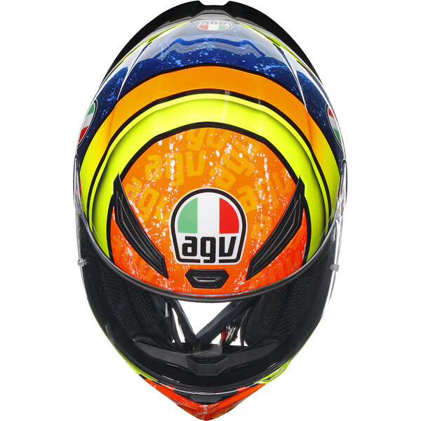 AGV - Casque K1 S Izan Orange / Jaune / Bleu