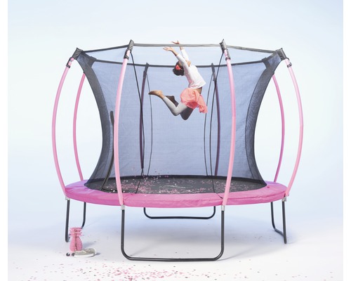 Plum trampoline met net, 305 cm, roze