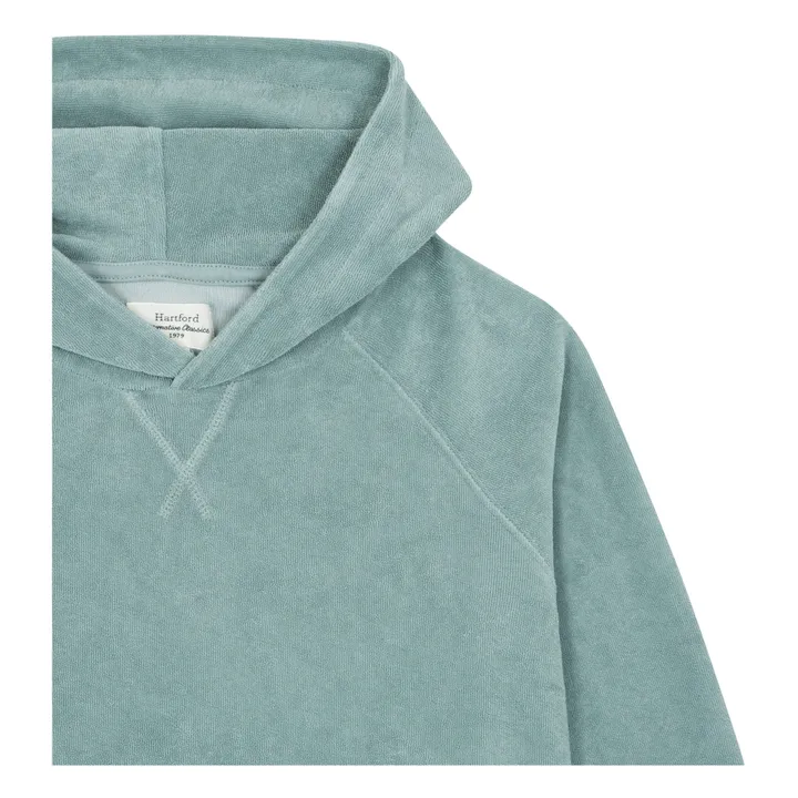 Hartford Sweat Capuche Bouclette | Vert