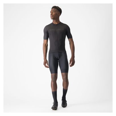 Maillot Manches Courtes Castelli Elements Noir