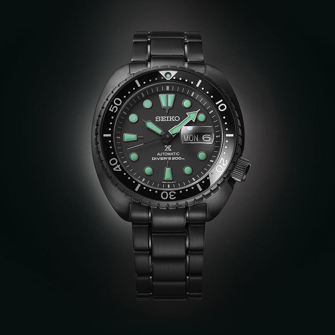 Seiko Prospex Black Series Night Vision Turtle Diver