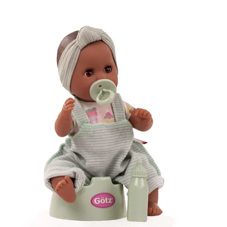 Götz Sleepy Aquini dark skin, 33 cm