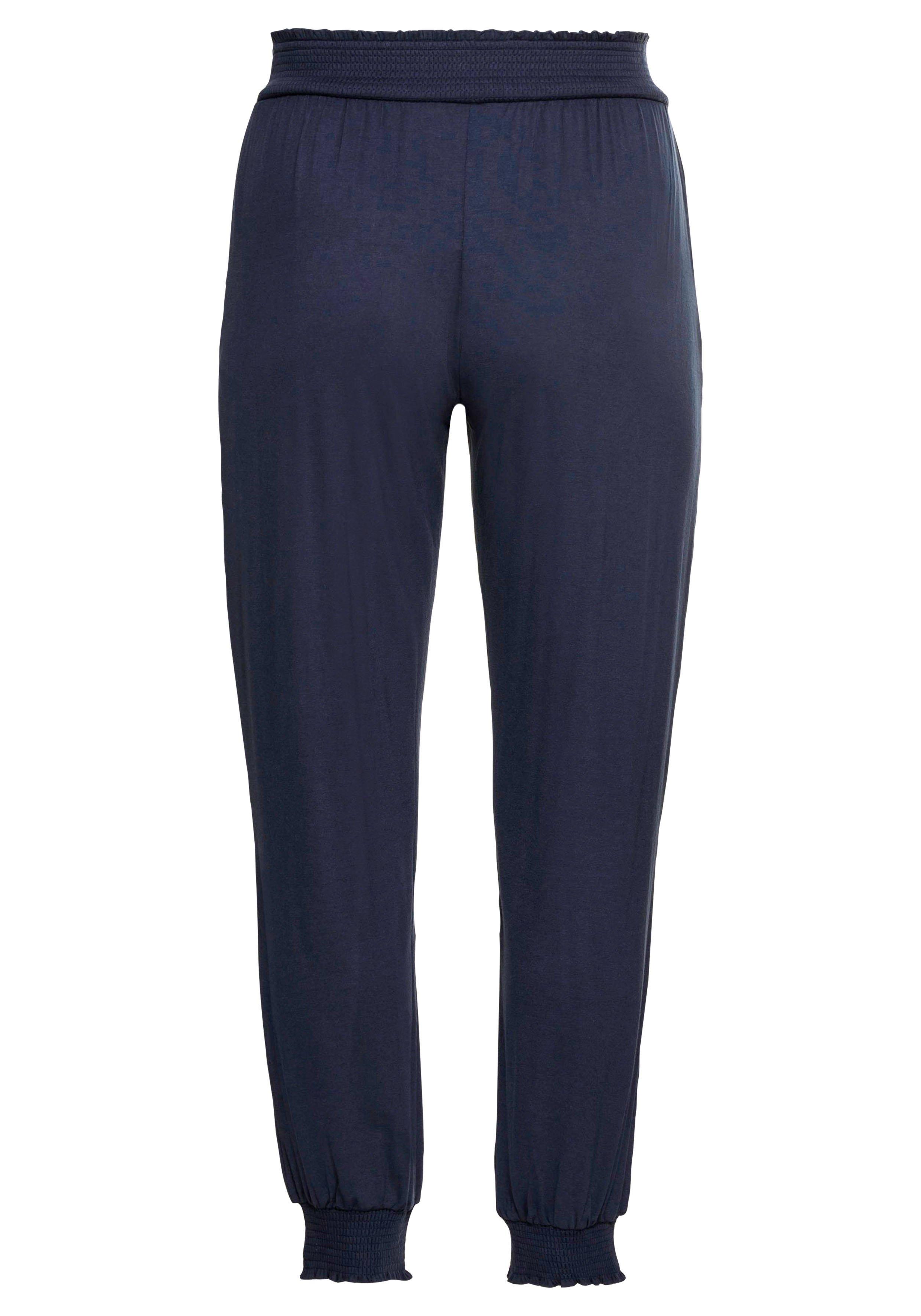 Jerseyhose im Joggpants-Stil, mit gesmoktem Bund