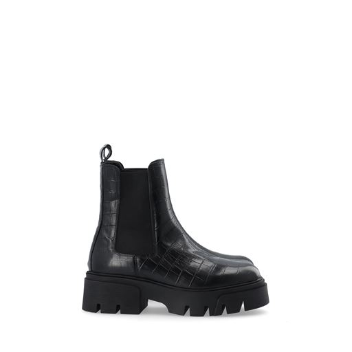 Bianco Tini Chelsea Støvler, Black Croco, 38