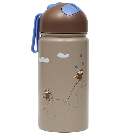 OYOY Trinkflasche - 360 ml - Friends Im Forest - Blau
