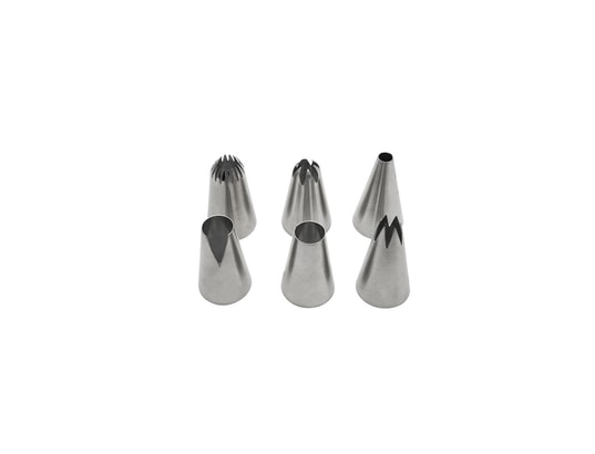 ZENKER - Lot de 6 douilles à pâtisserie en inox grand modèle smart pa...