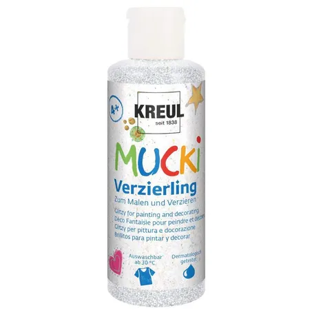 MUCKI Verzierling, Glitzersilber, 80 ml