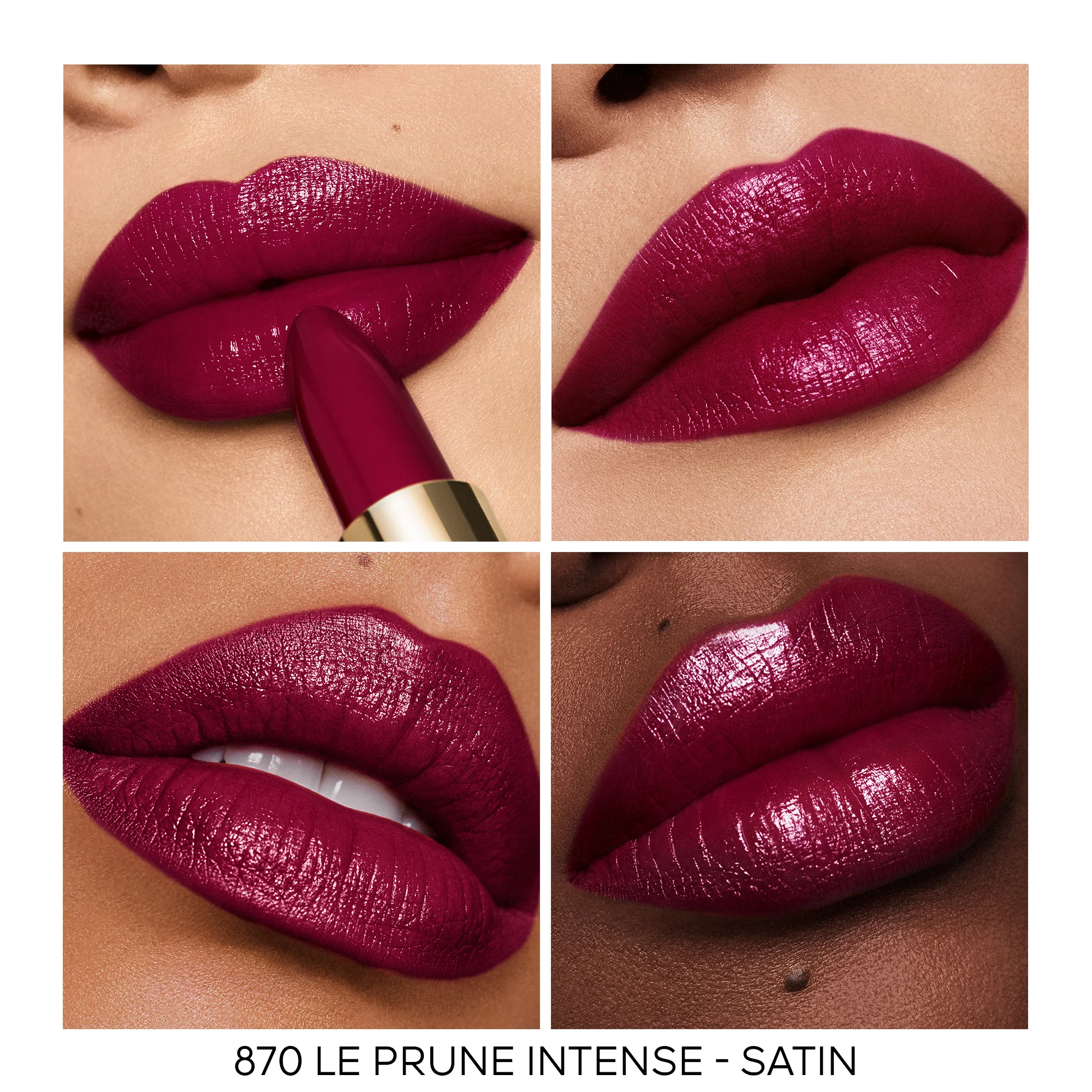 ROUGE G La recharge - Le rouge à lèvres soin personnalisable |- 870 LE PRUNE INTENSE - SATIN