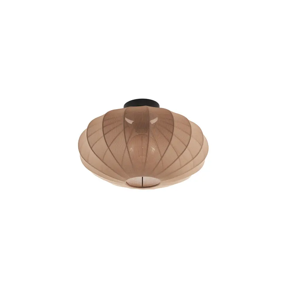 Qazqa plafondlampen bida bruin e27