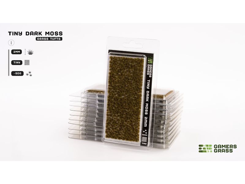 GamersGrass Tufts Tiny Dark Moss 2 mm Hochwertige Tufts für den Gelände- und Miniaturenbau
