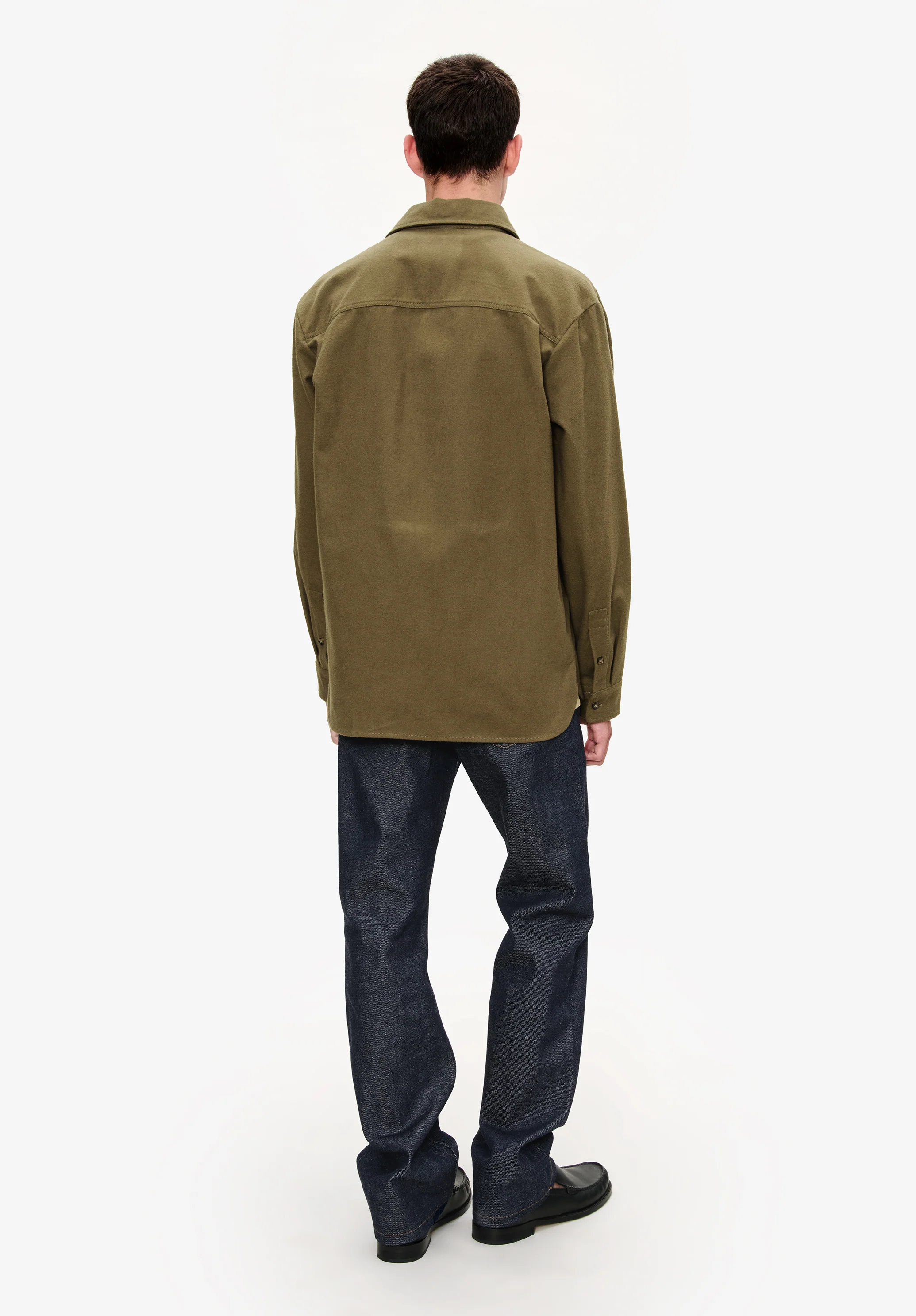 Surchemise coton uni - Kaki