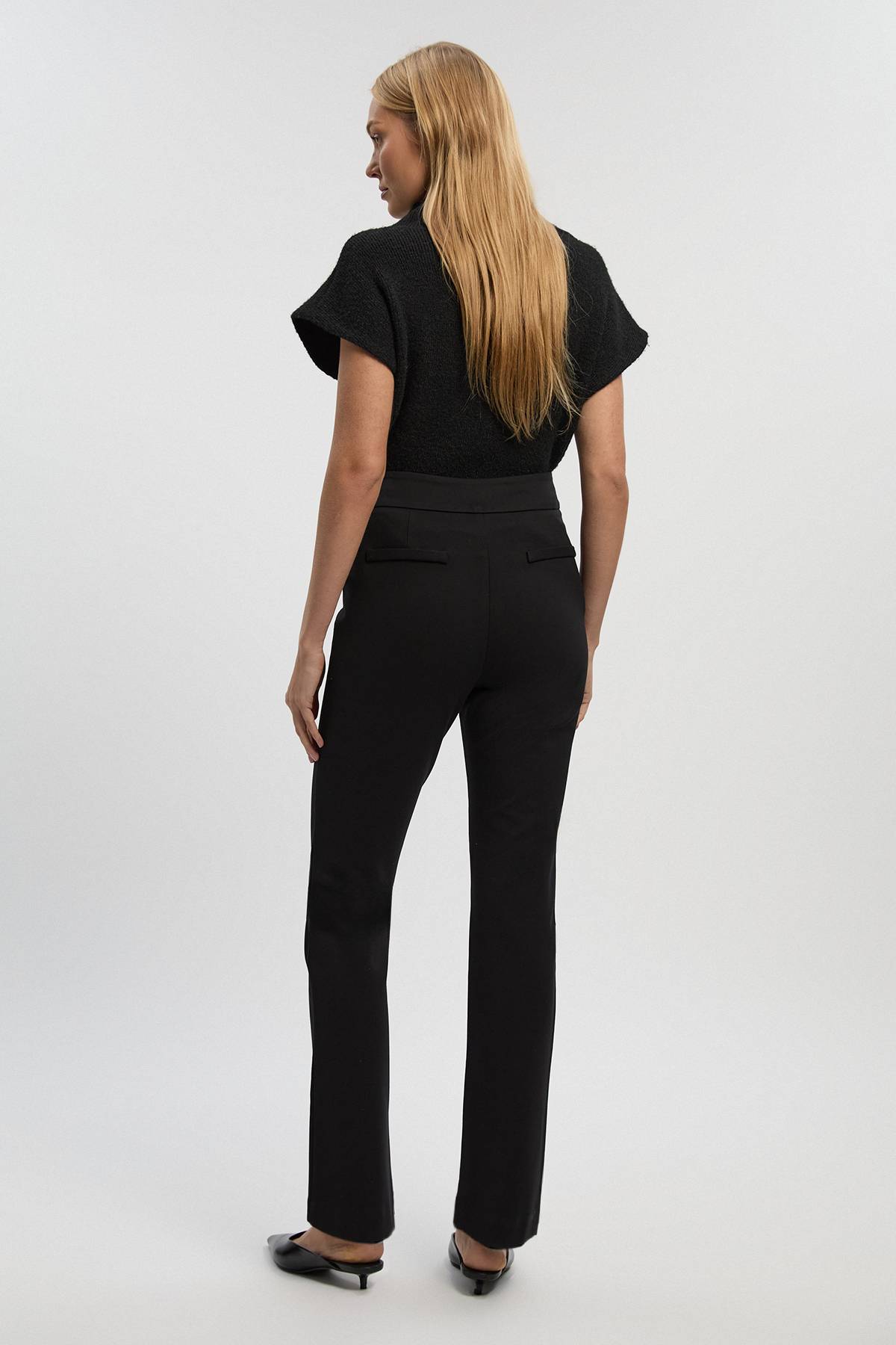 KarenMillen Legging Ponte avec Ceinture à Boucle
