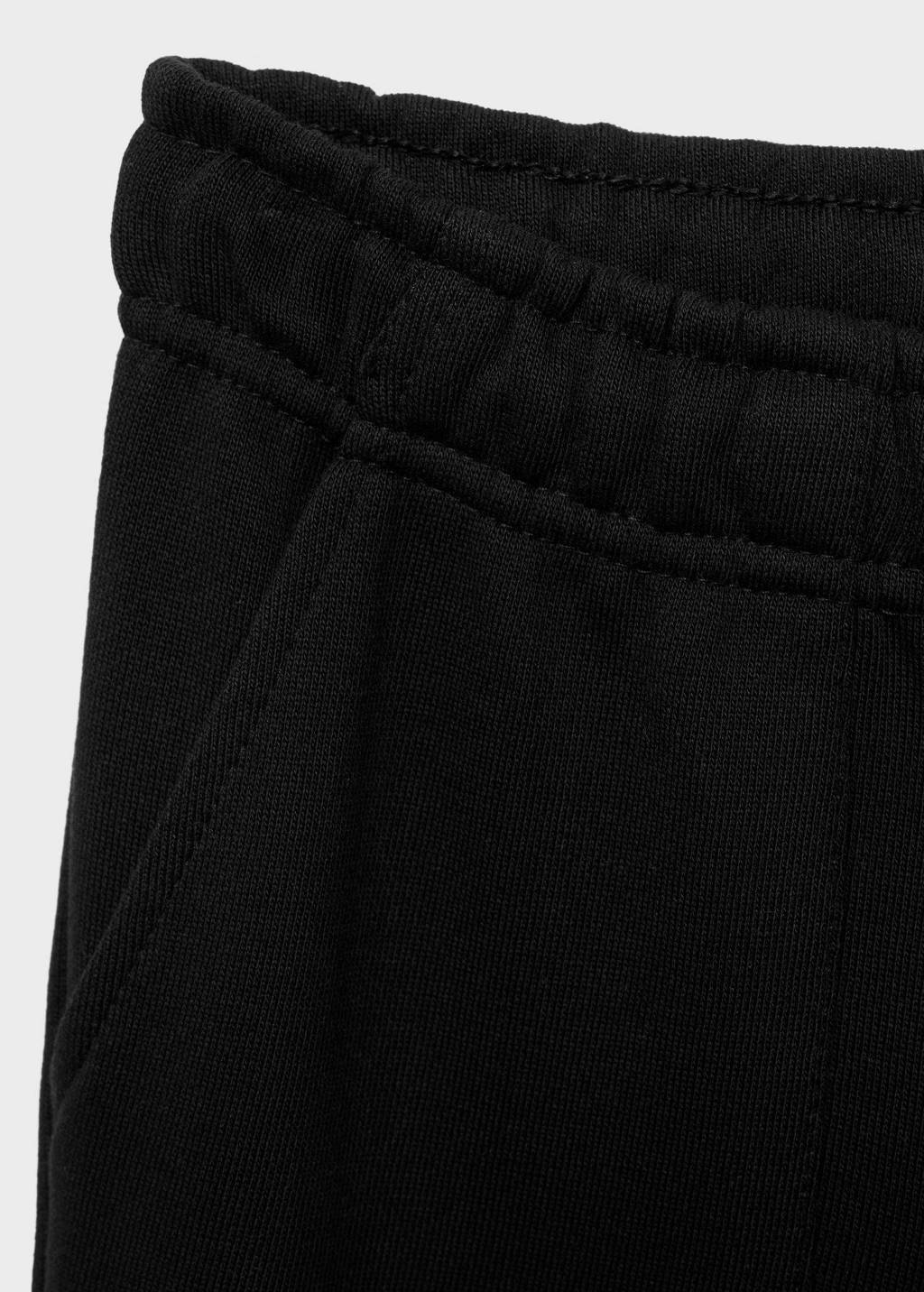 Mango Kids straight cargo broek zwart