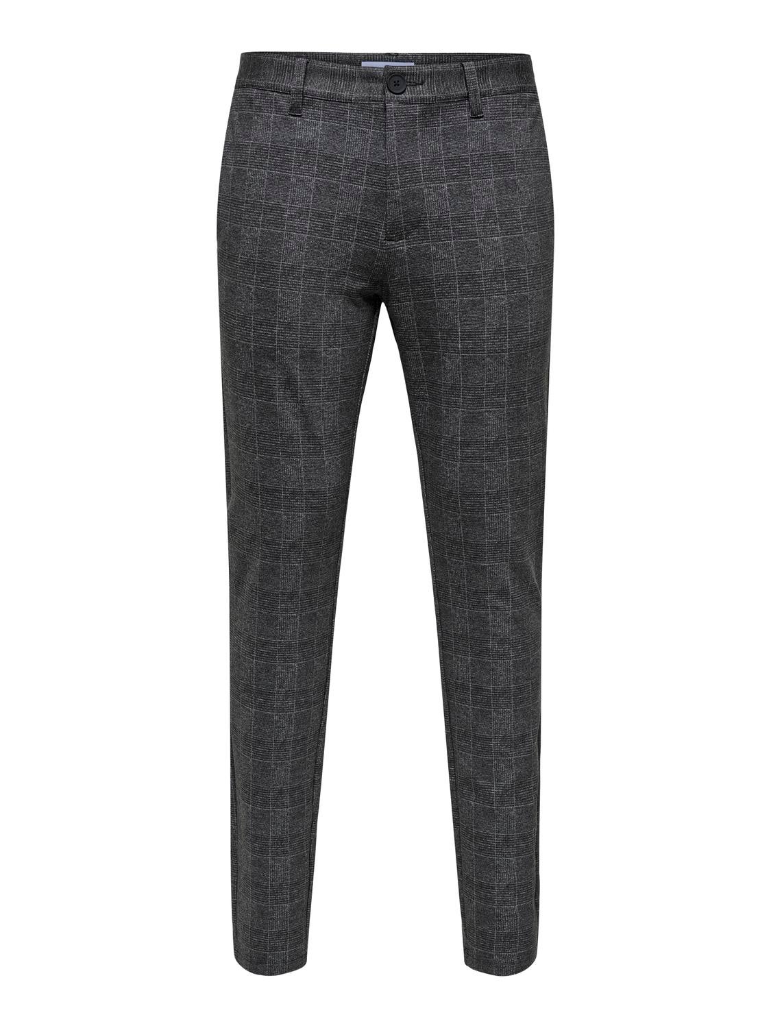 ONSMARK Slim Fit Chino Hose Black