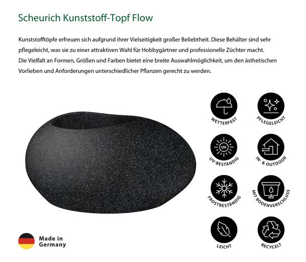 Scheurich Kunststoff-Topf Flow, oval