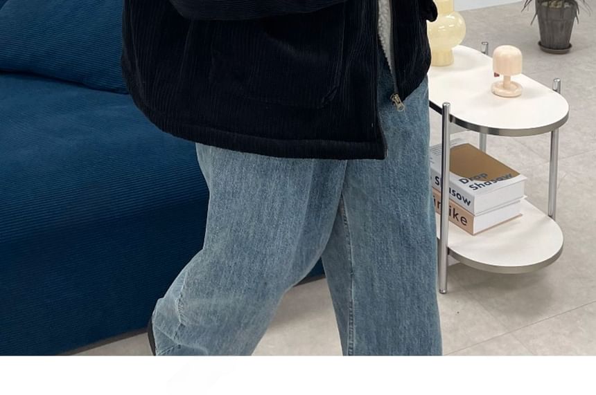 SeoulPop - Unisex Corduroy Gewatteerde Jas