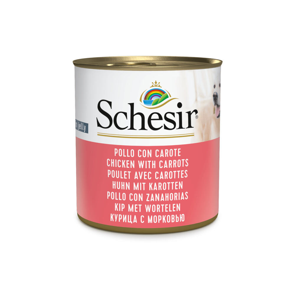 Schesir Hondenvoer Kip Wortel in Gelei285 gr