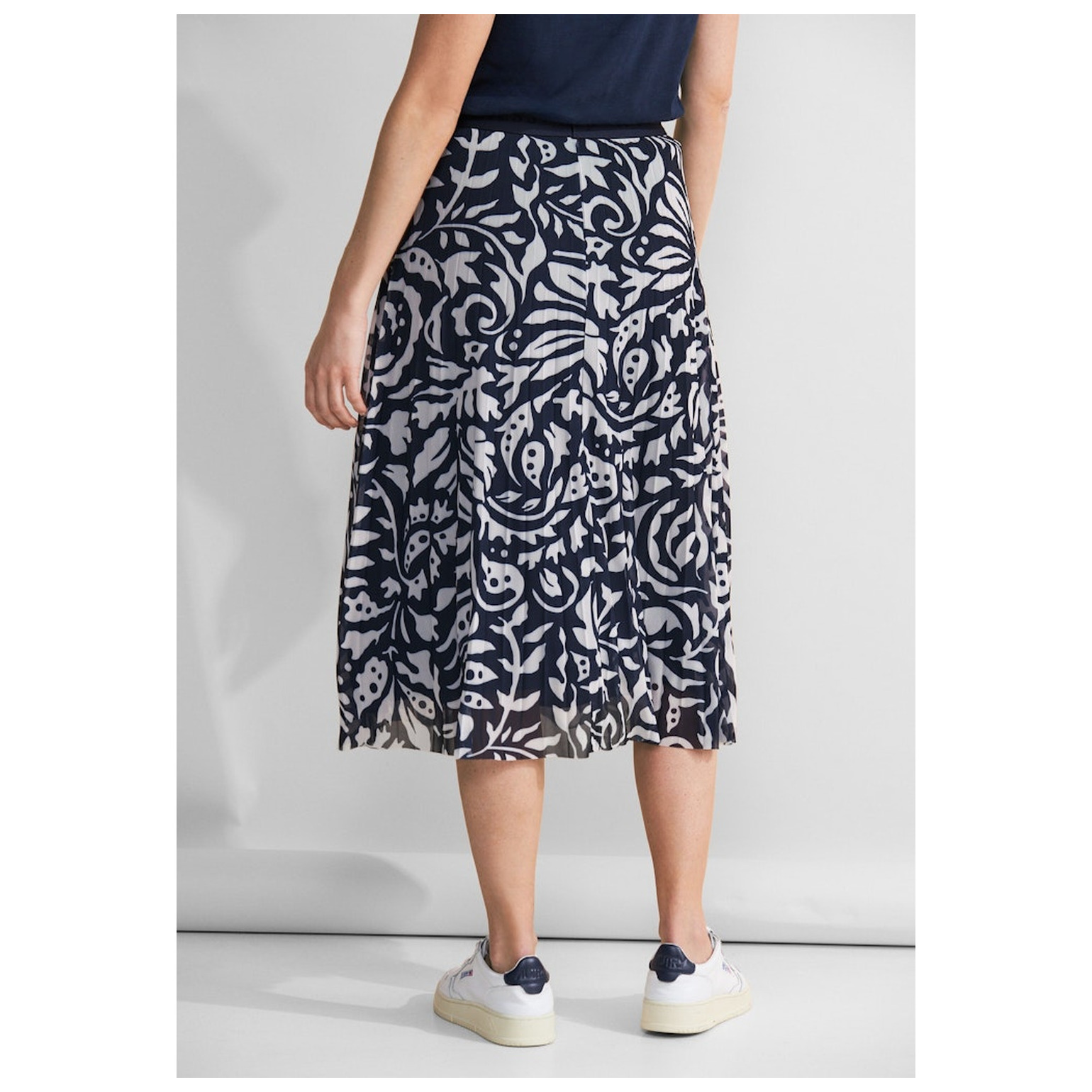 Street One Mesh Plissée Skirt_print