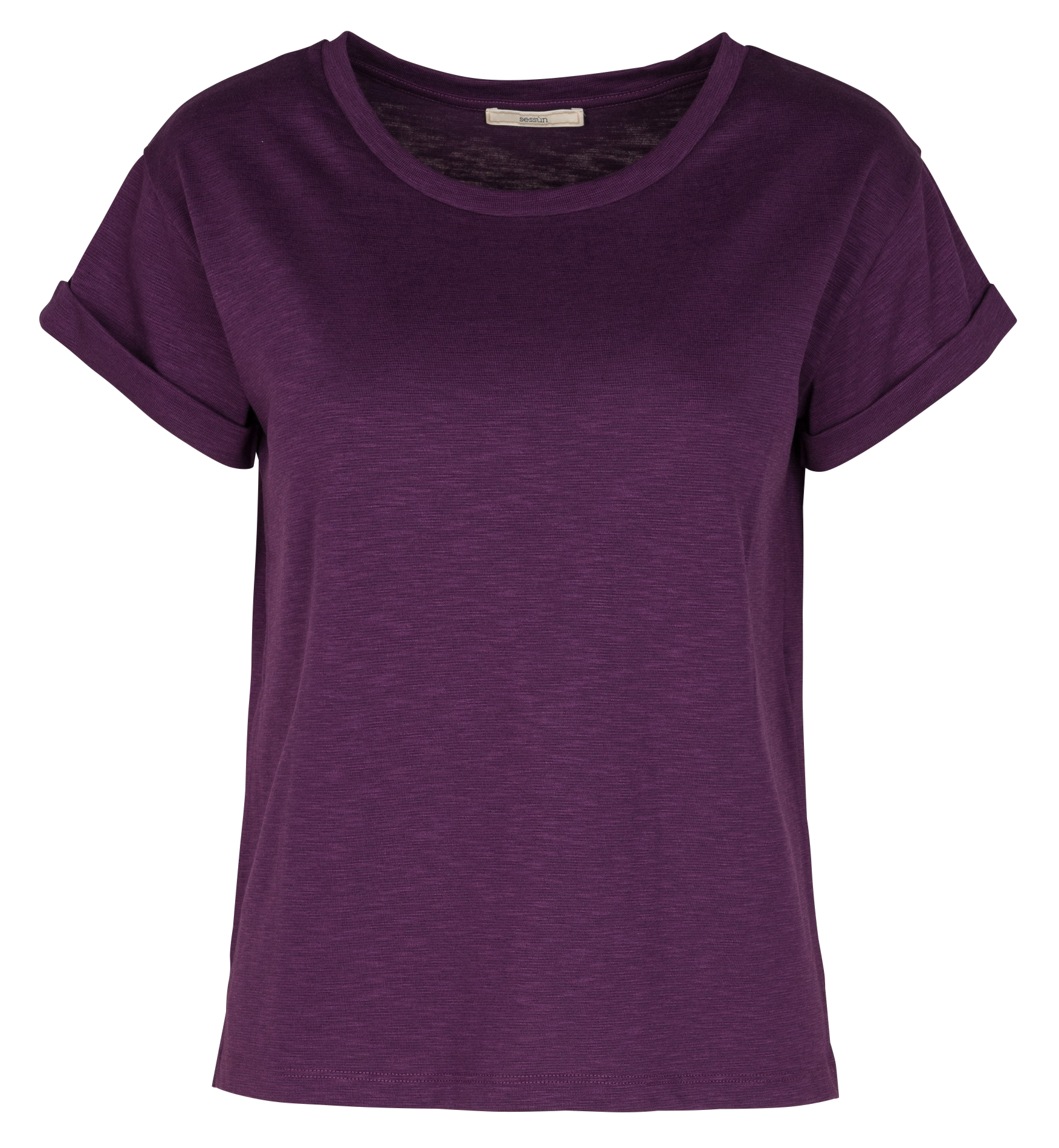 ALBANO - Tee-shirt col rond en coton mélangé | Violet