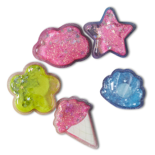 Crocs - JIBBITZ SQUISH GLITTER ICONS 5 PACK - Multicolore