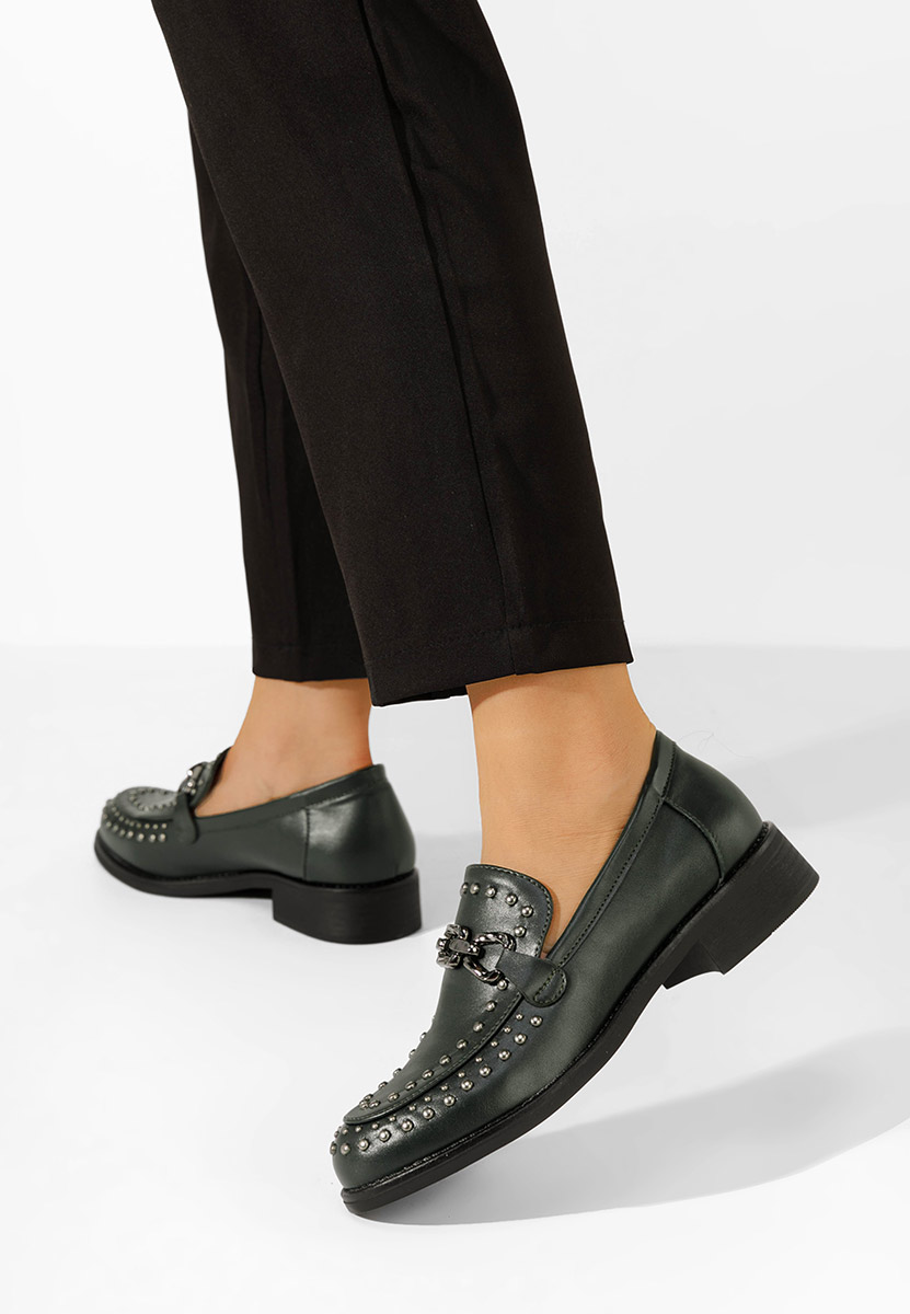 Mocassins femme vert Seyla