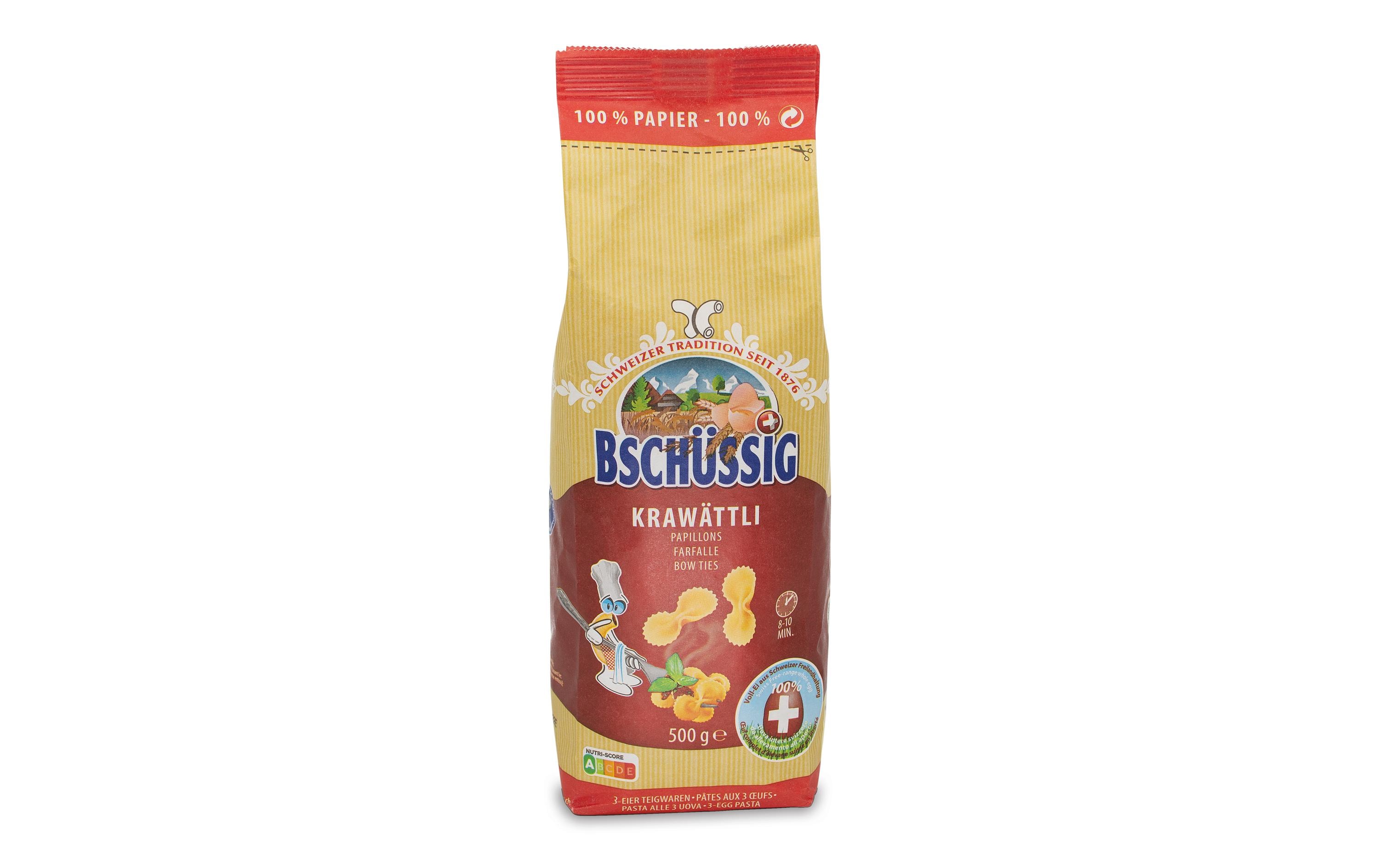 Teigwaren Krawättli 500 gPasta aus der Schweiz