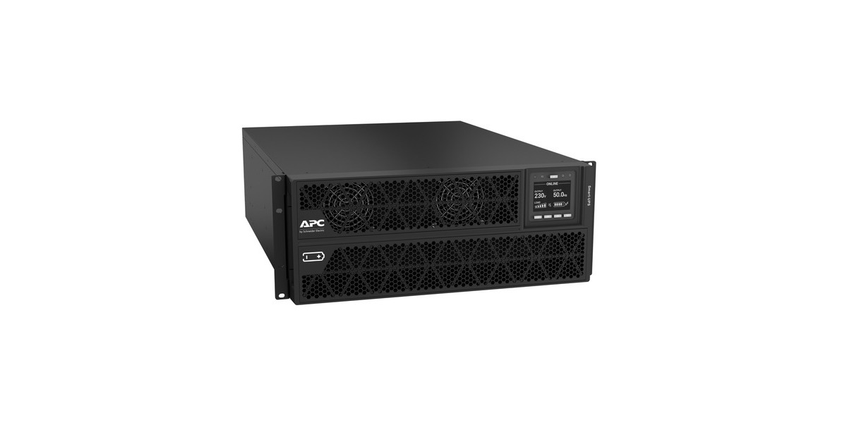APCSmart-UPS On-Line SRTG5KXLI Noodstroomvoeding ups  (Zwart, 2x C13, 1x C19, Rack/tower, extendable runtime, 5000VA)