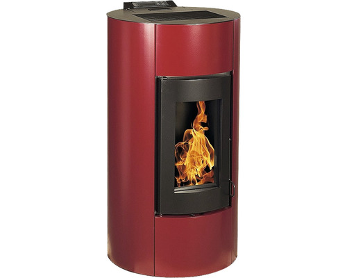 Angelina 12 pelletkachel, staal, bordeaux, 11,4 kW