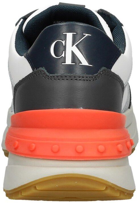 Calvin Klein Chunky Runn Laceup Low LTH-Nappa grijs