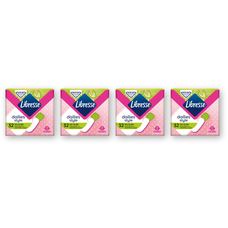 Libresse Dailies style so slim inlegkruisjes 4pck