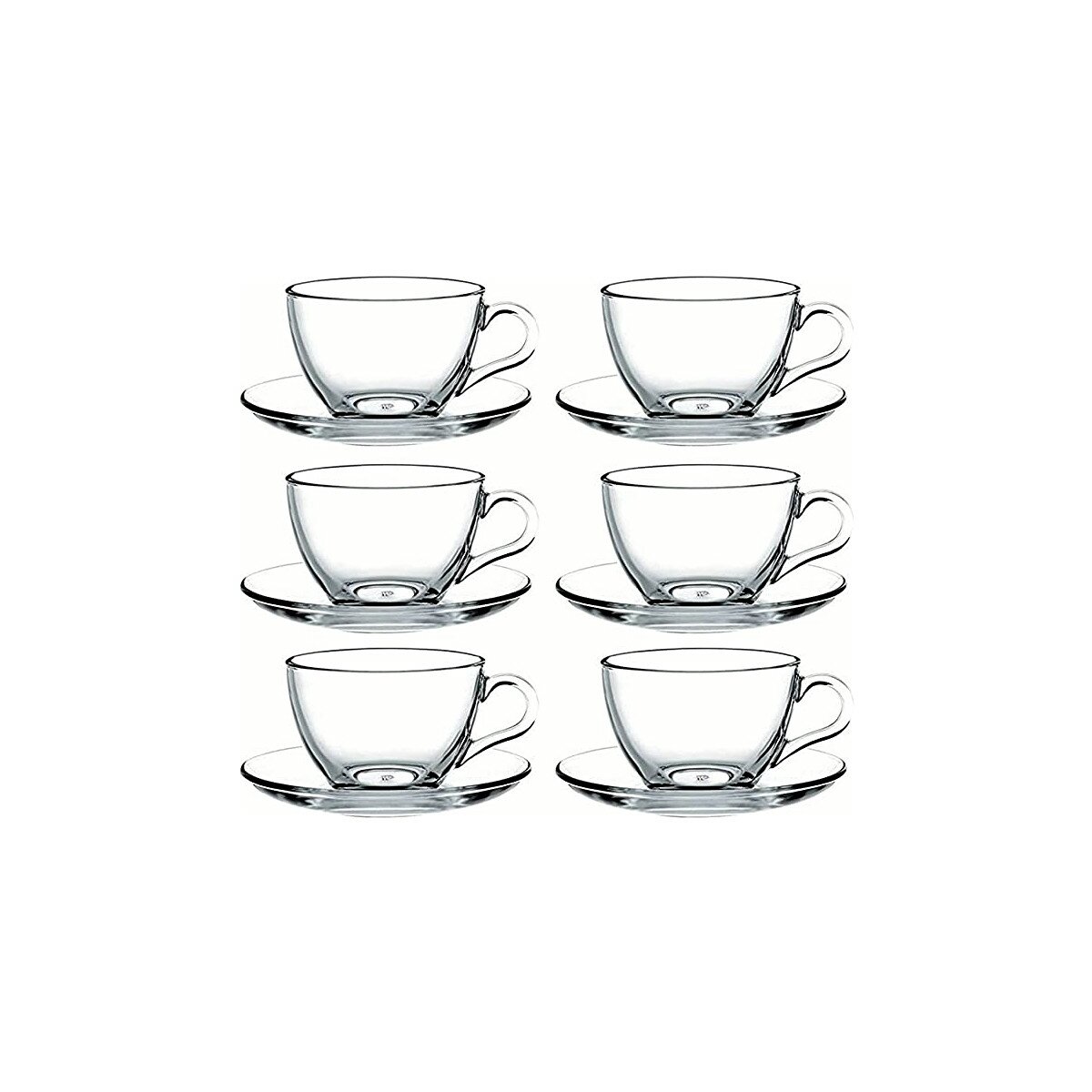 6er Set Basic Espresso Tassen Set 90ml