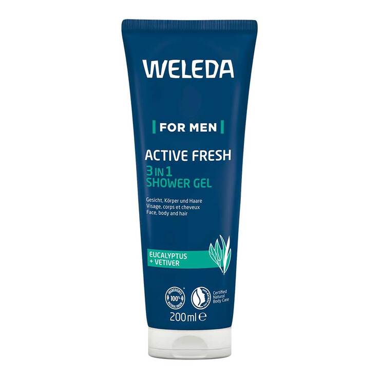 Weleda for Men Active Fresh 3in1 Shower Gel, 200 ml