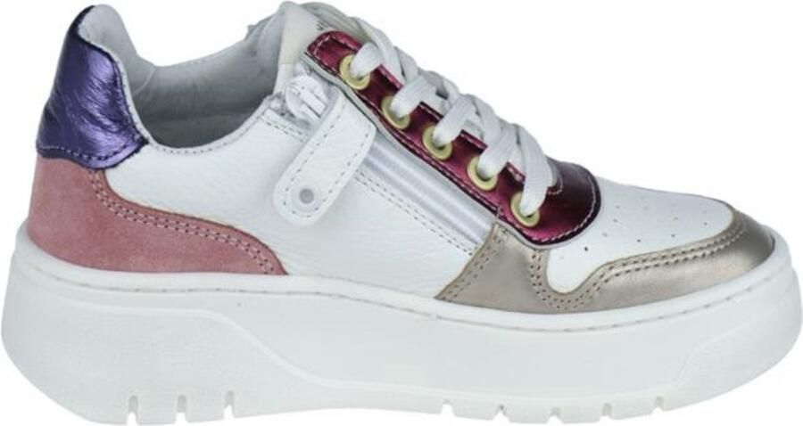 Develab 41882 Lage sneakers Leren Sneaker Meisjes Goud