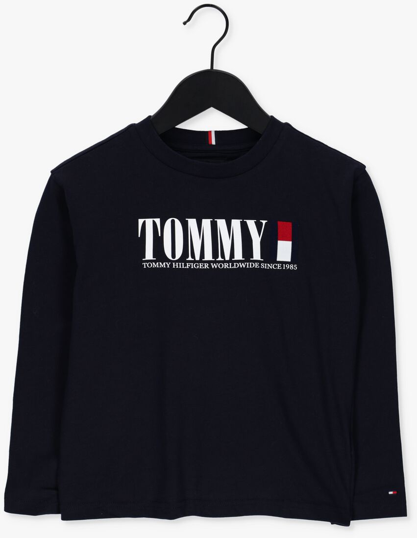 TOMMY HILFIGER donkerblauwe tommy hilfiger  tommy graphic tee l/s