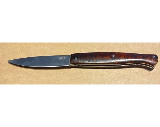 Jérôme Latreille - Sula Gravé Bois de Fer Couteau de Poche par Jérôme Latreille