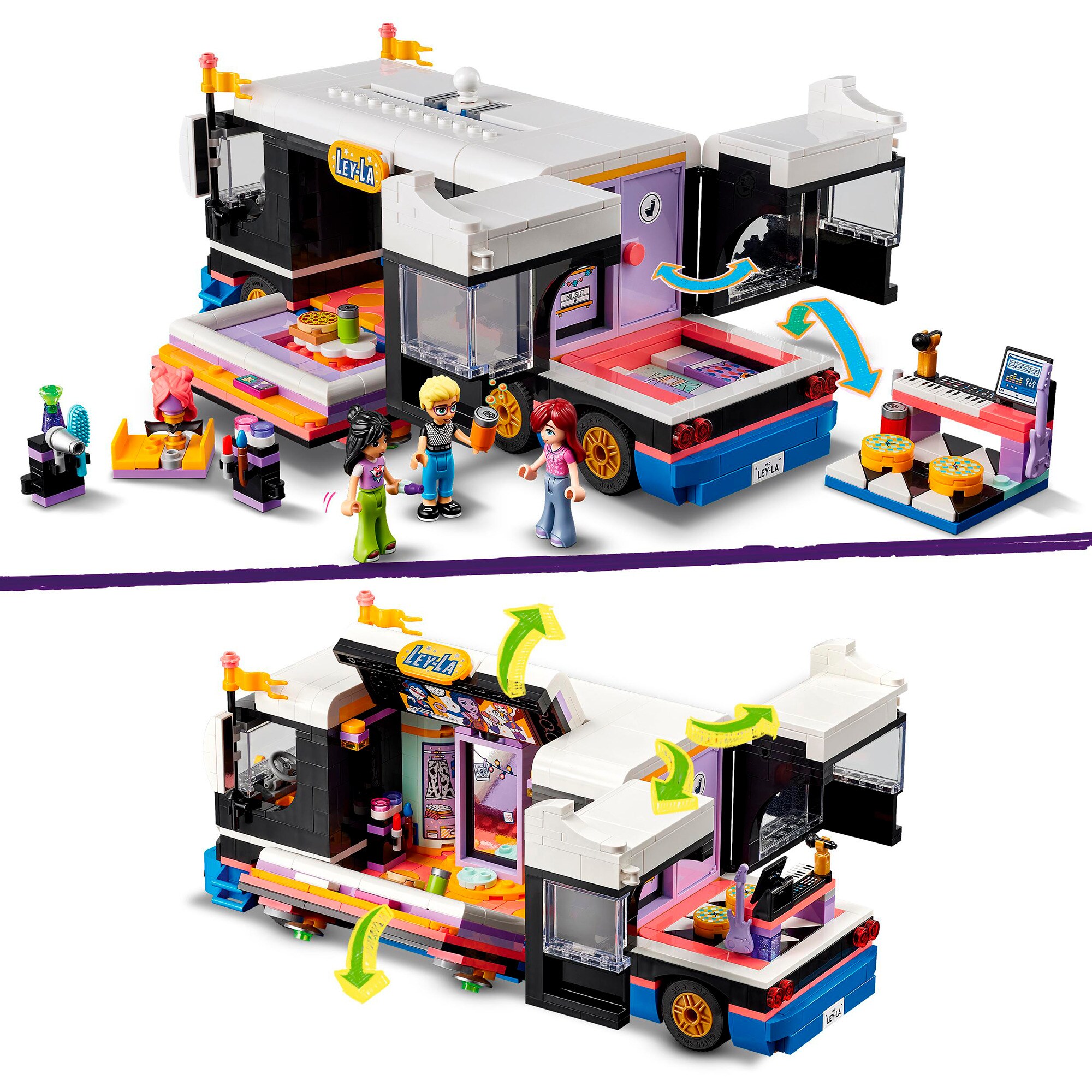 LEGO Konstruktionsspielzeug Friends Popstar-Tourbus