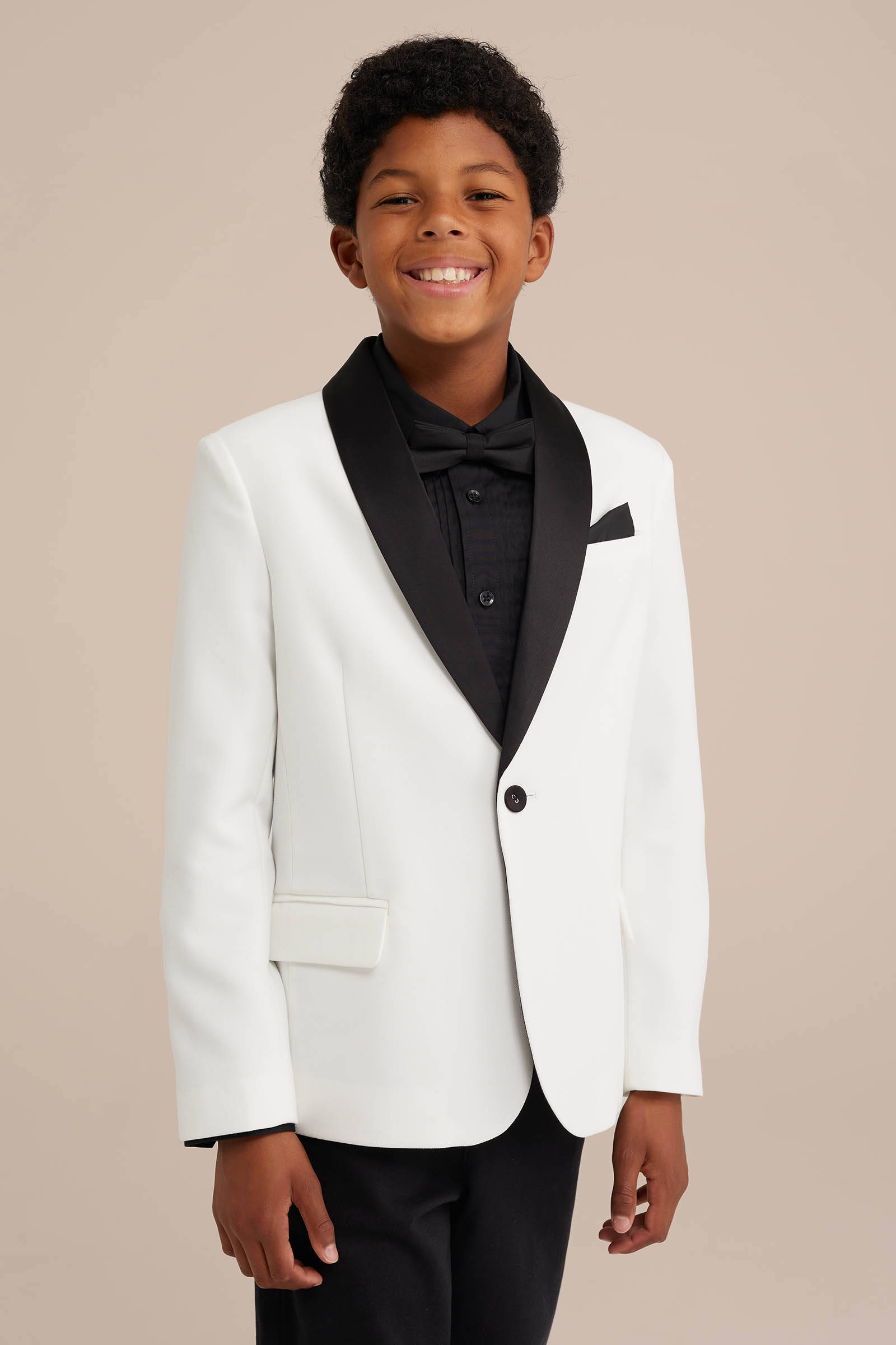 WE Fashion colbert wit/zwart