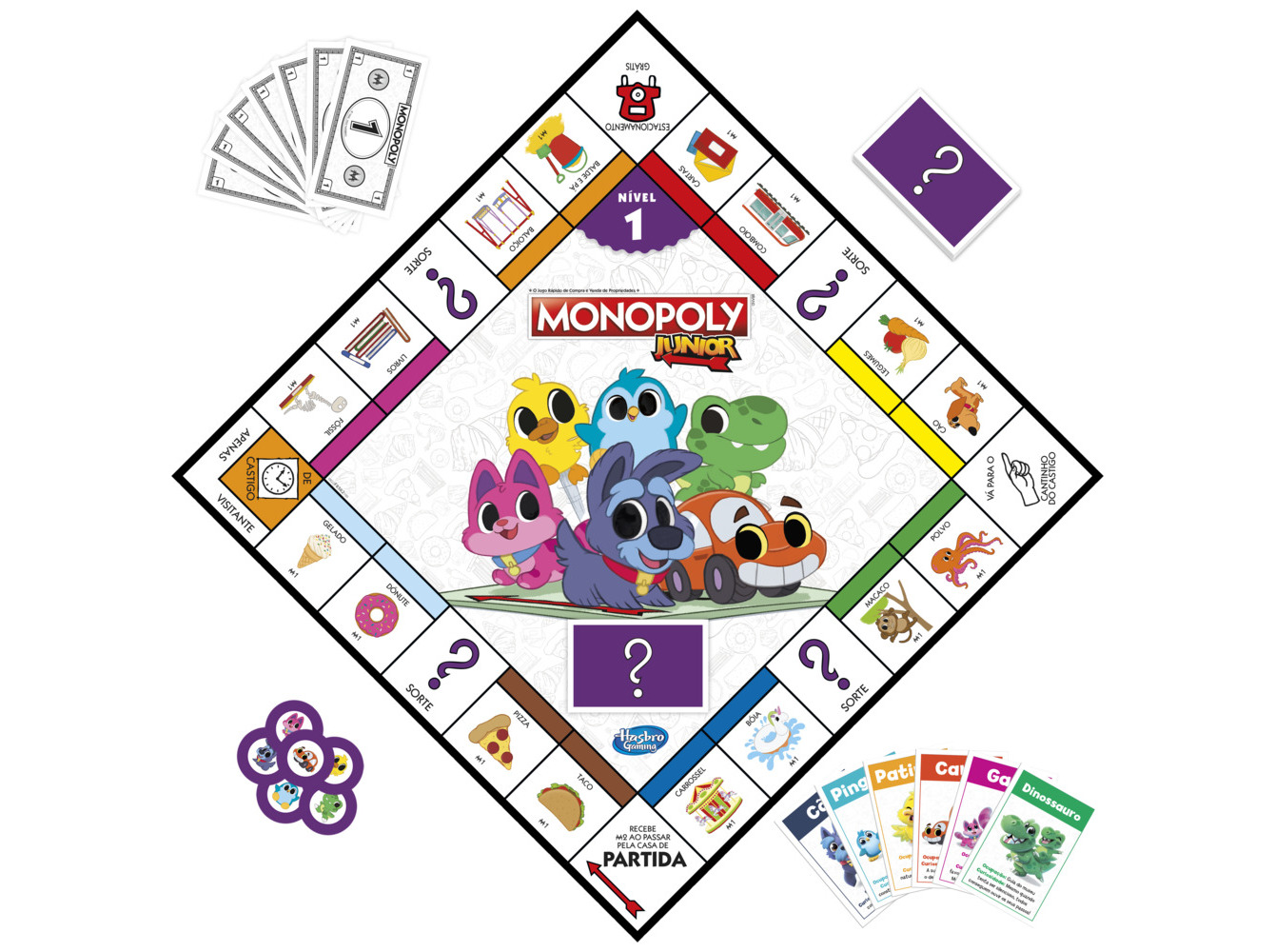 JOGO MONOPOLY JUNIOR 2 EM 1