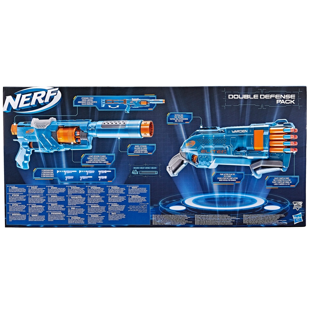 NERF Elite 2.0 Doppelverteidigung 2-Blaster-Pack