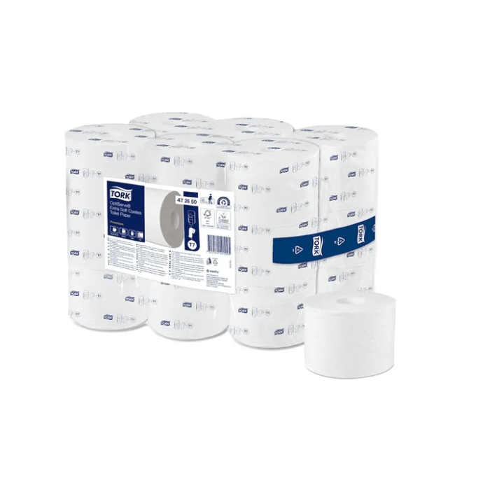 Tork OptiServe 472650 extra zacht Hulsloos toiletpapier 3-Laags 18 Rol