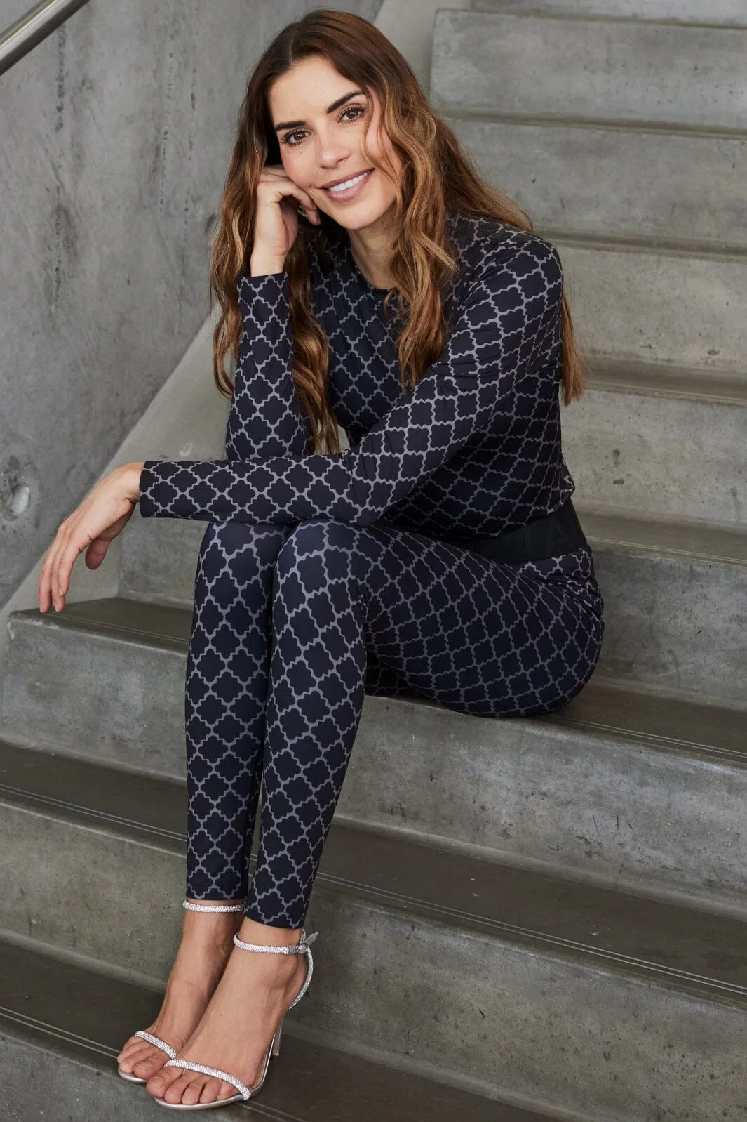 Hype The Detail Printed Blouse 200-14 37 sort