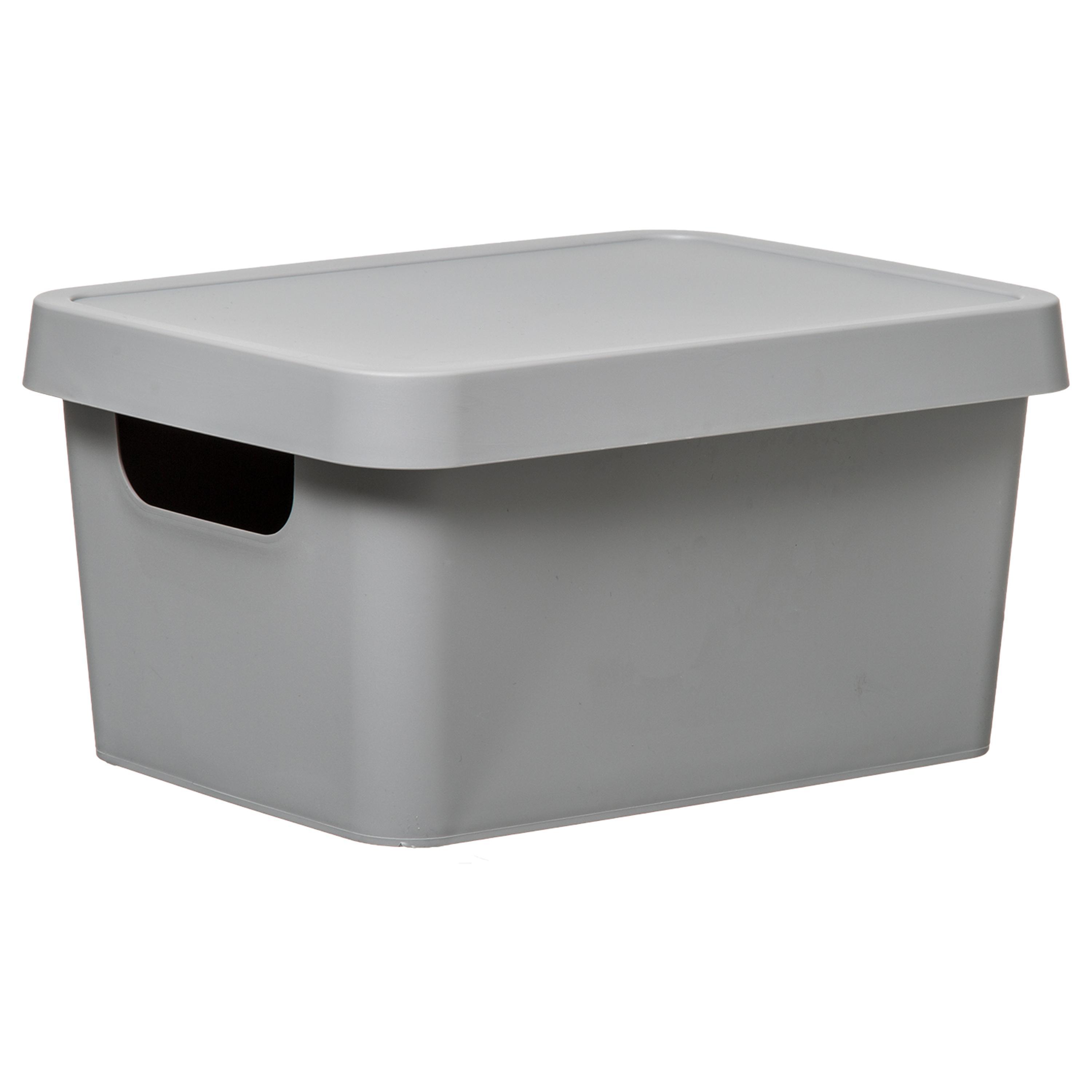 BOITE MAT 3.6L GRIS D.16.5X24.5X12.3CM