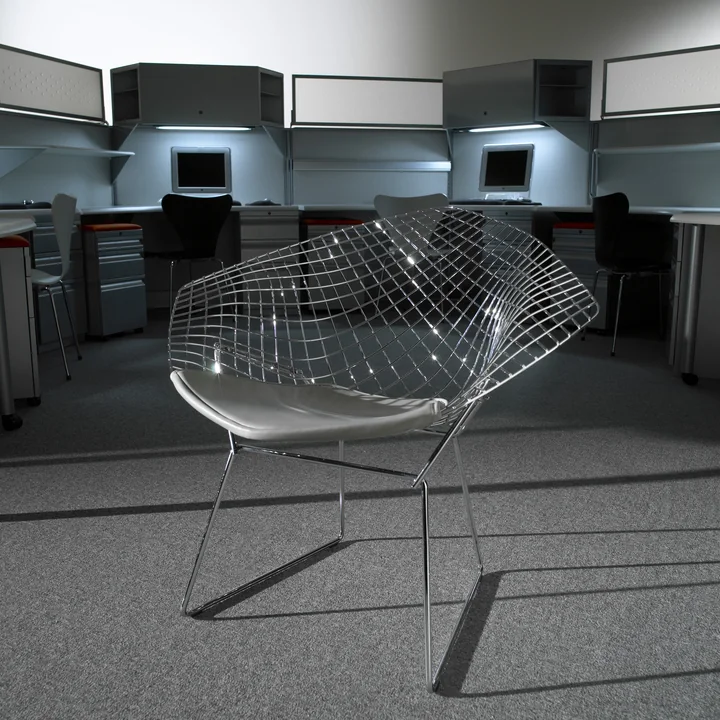 Knoll - Bertoia Diamond Sessel, verchromt