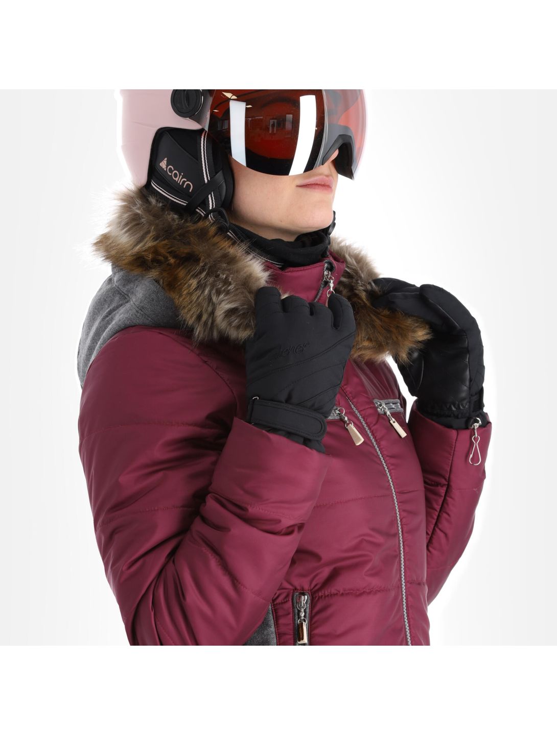 Stongerhohe ski-jas dames