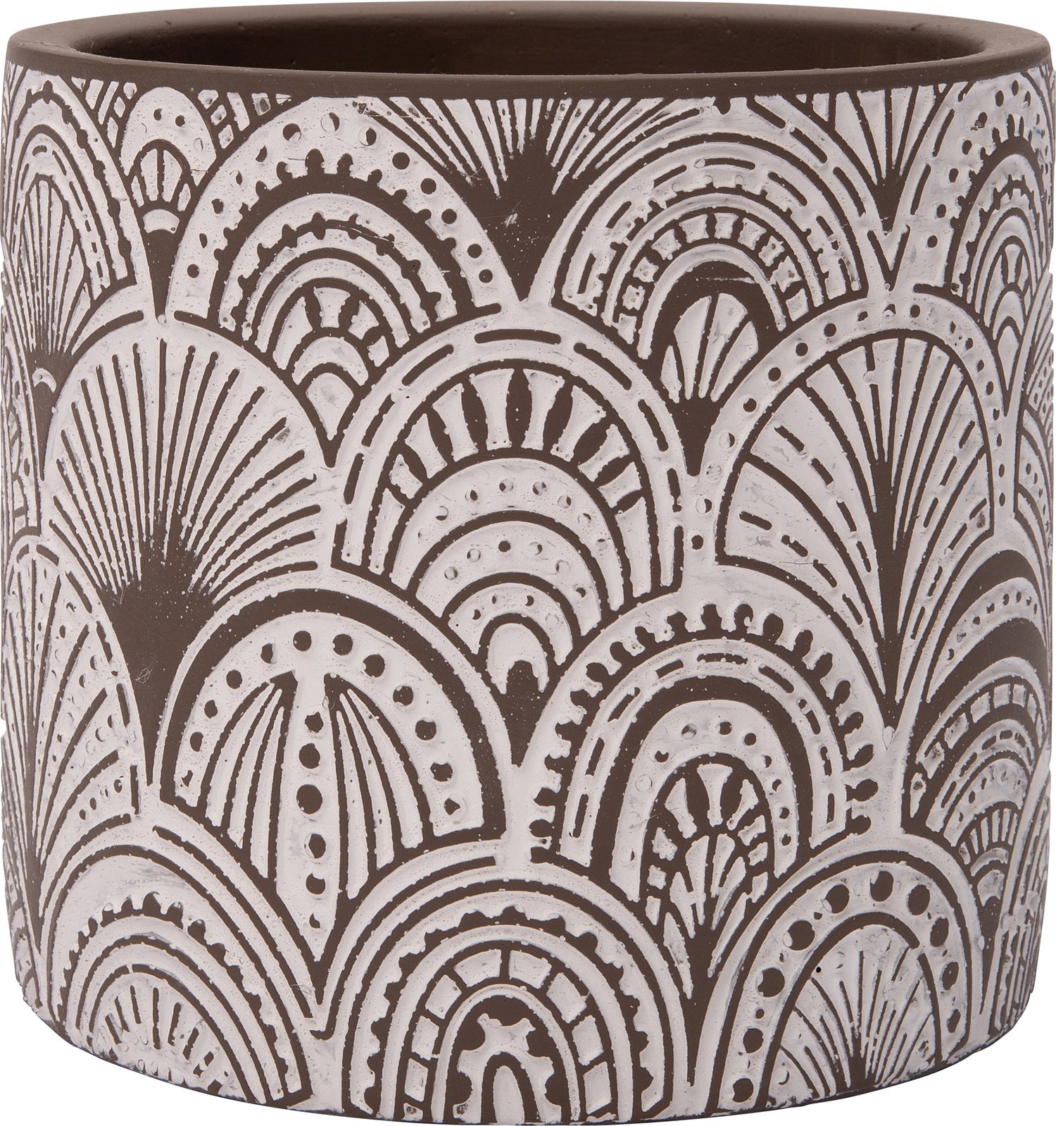 Intratuin bloempot Laertes bruin D 14 H 13 cm