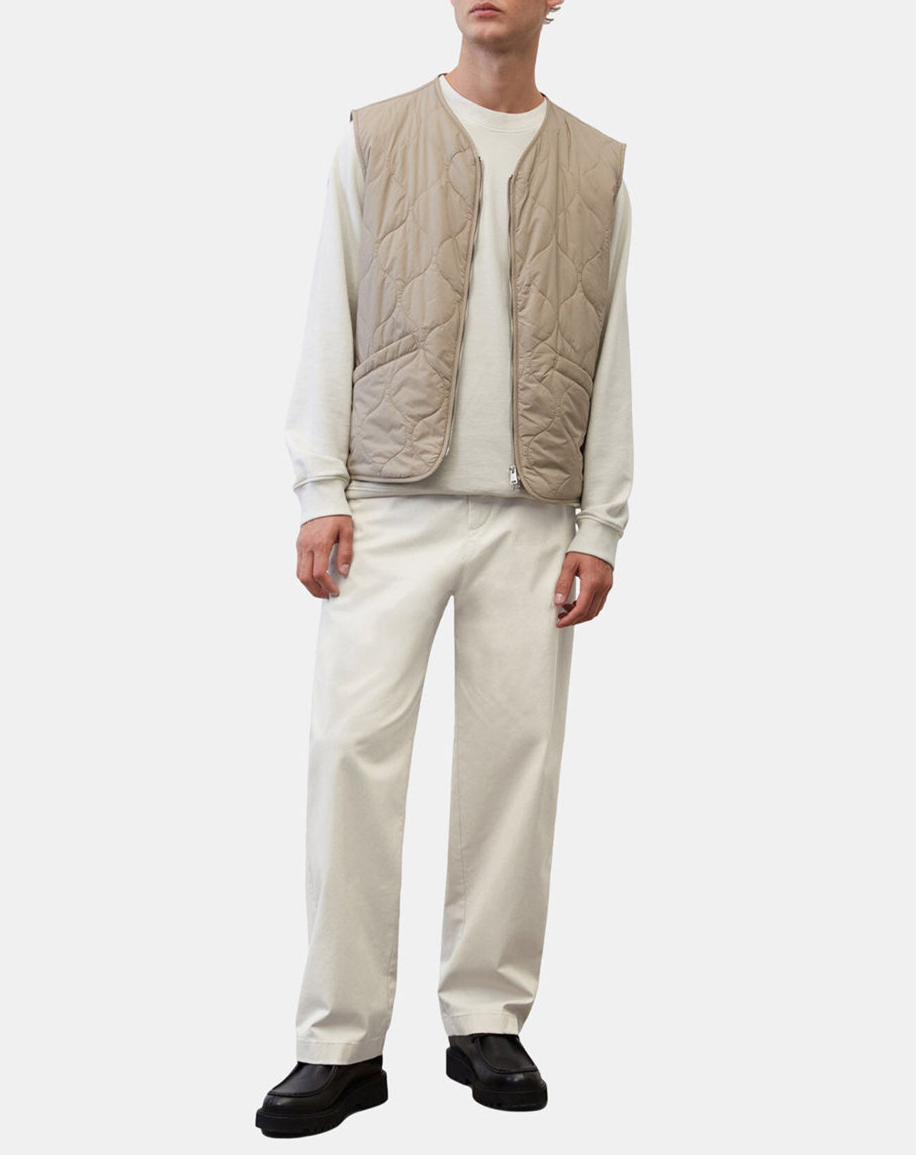 Marc O'Polo Pantalon Mossbo oversize beige clair