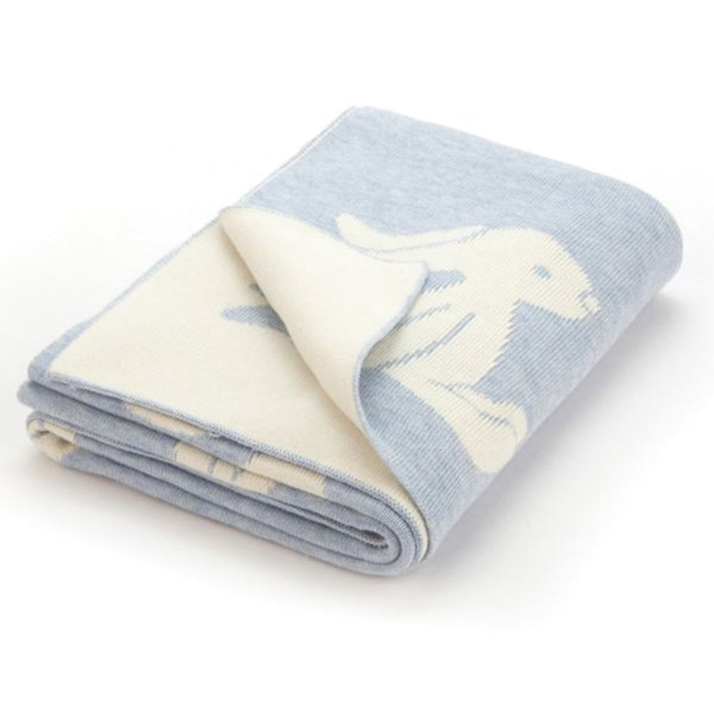Blanket Bashful Bunny Blue - Jellycat → Luksusbaby.dk