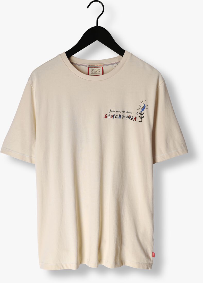 SCOTCH & SODA beige scotch & soda t-shirt music artwork t-shirt