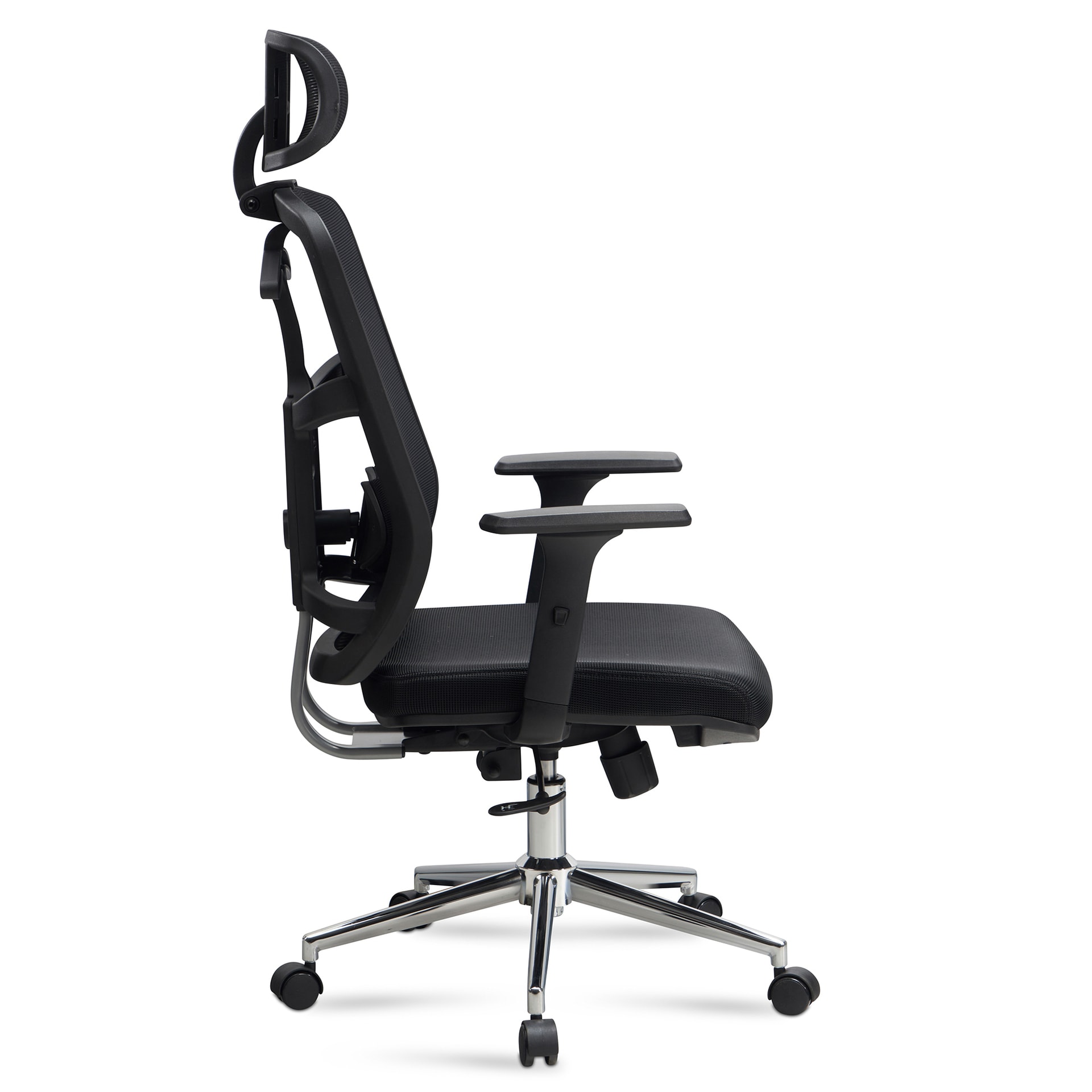 Bürostuhl 68x130x68 cm Stoff schwarz
