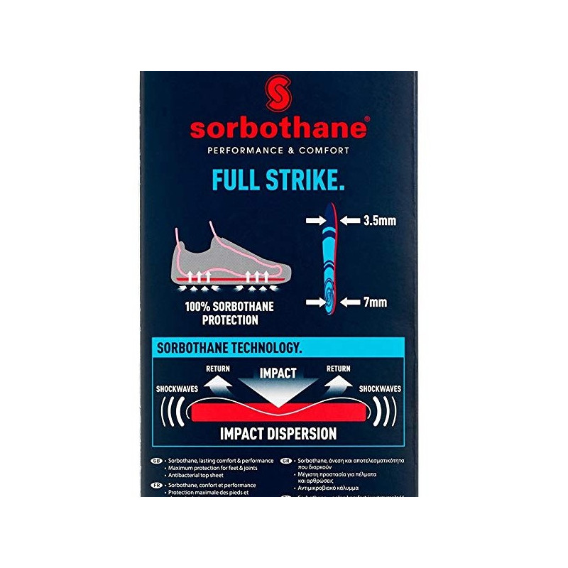 Semelles Sorbothane Full Strike